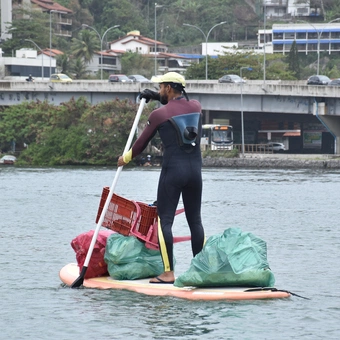 Ação ambiental nas Lagoas da Barra da Tijuca