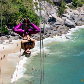 Rapel e Pêndulo na Pedra da Tartaruga