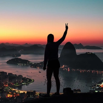 Amanhecer no Mirante Dona Marta + Cristo Redentor
